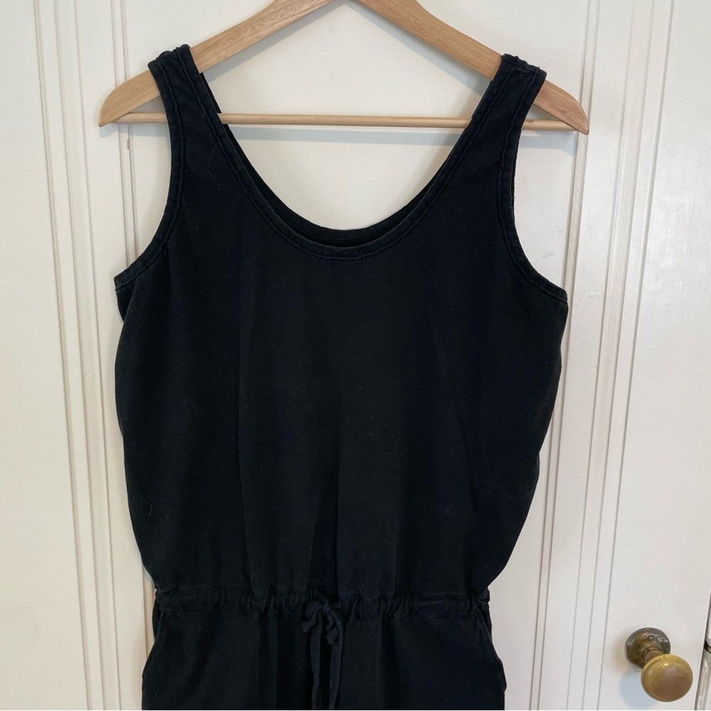 Frank & Eileen Cotton Jersey Tank Jumpsuit in Black Size Large - Picture 6 of 10